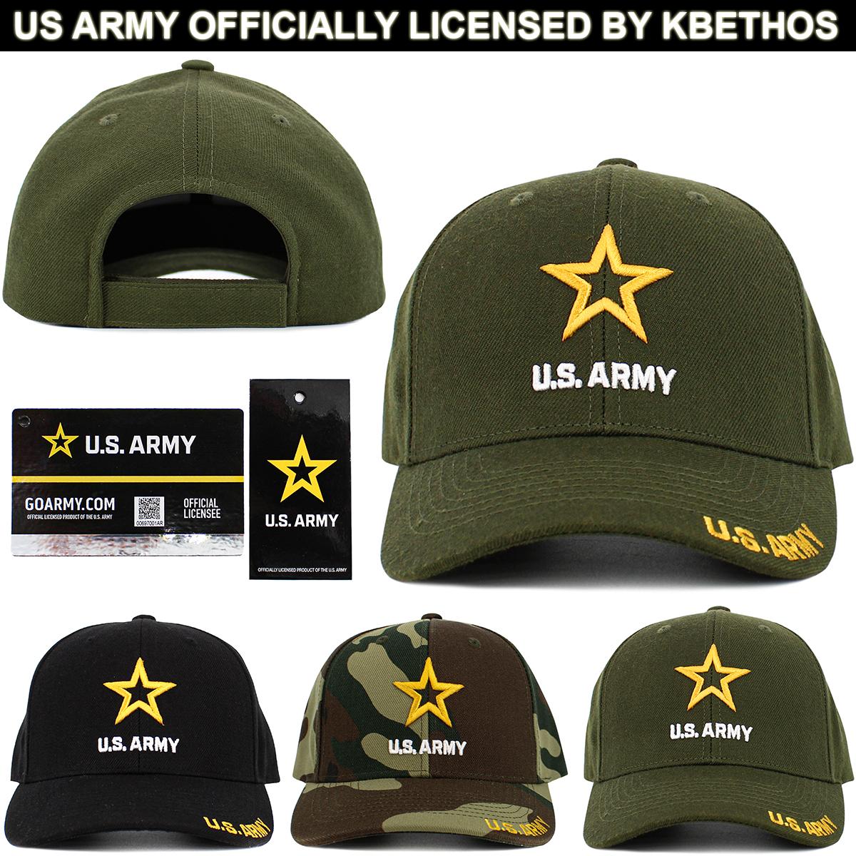 US ARMY Constructed Baseball CAP Velcro Closure